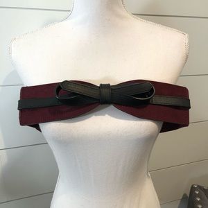 torrid faux suede and pleather belt